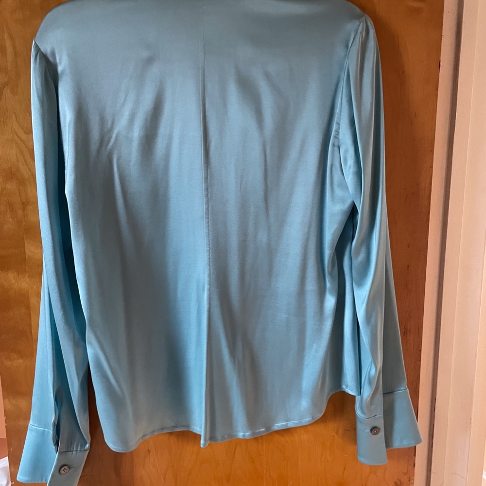 Ellen Tracy Button Down Silk Top - image 2